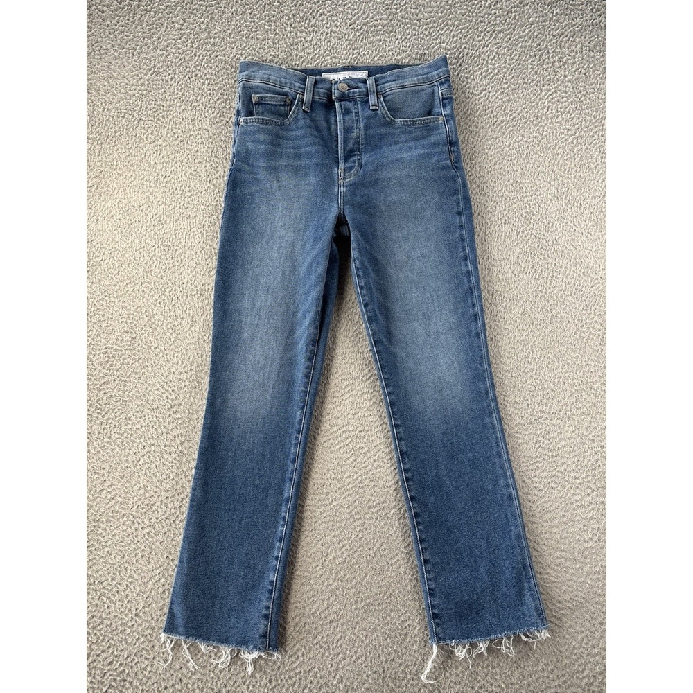 Women’s Mid-Blue Straight Leg Jeans